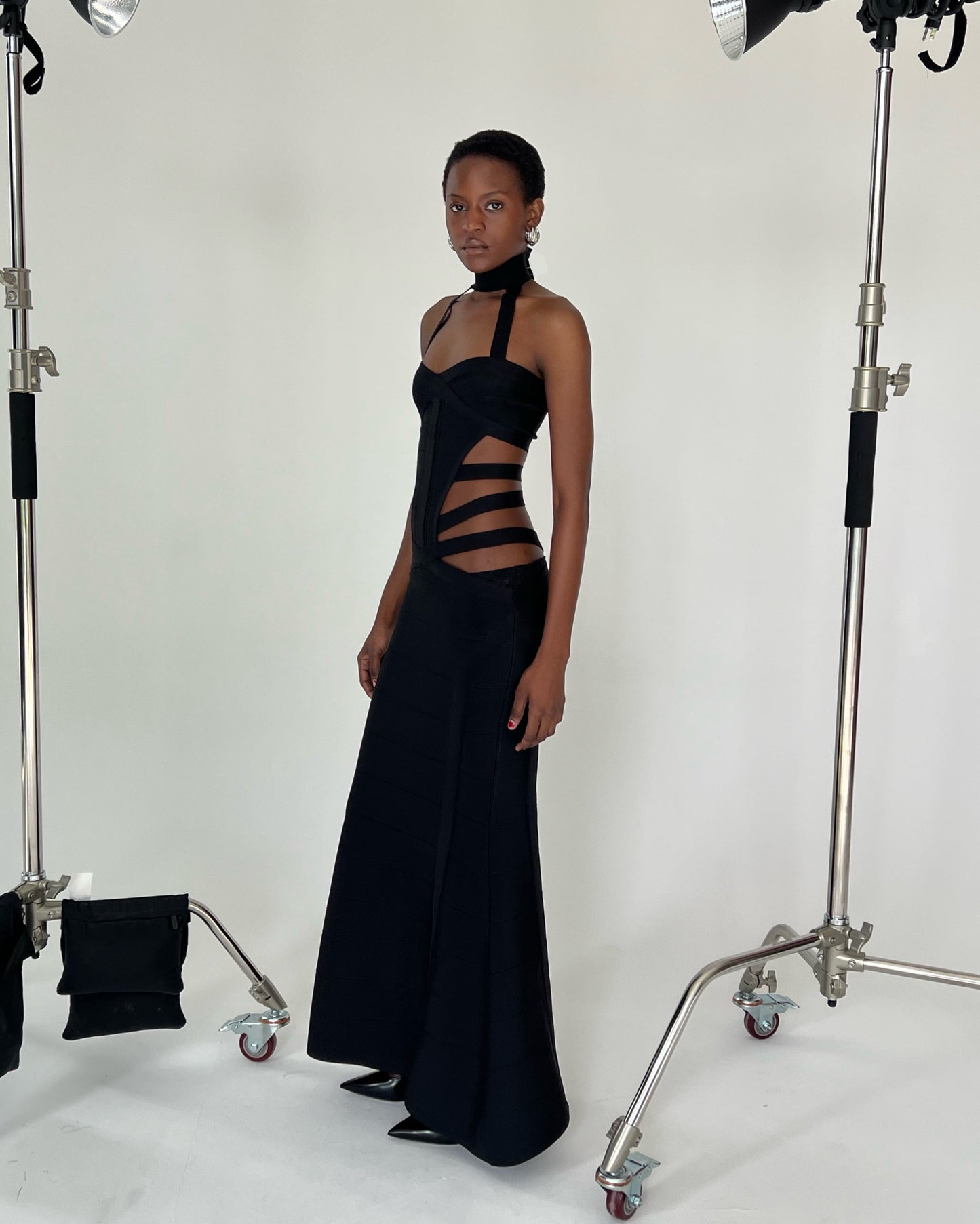 Bandage Gown - Black