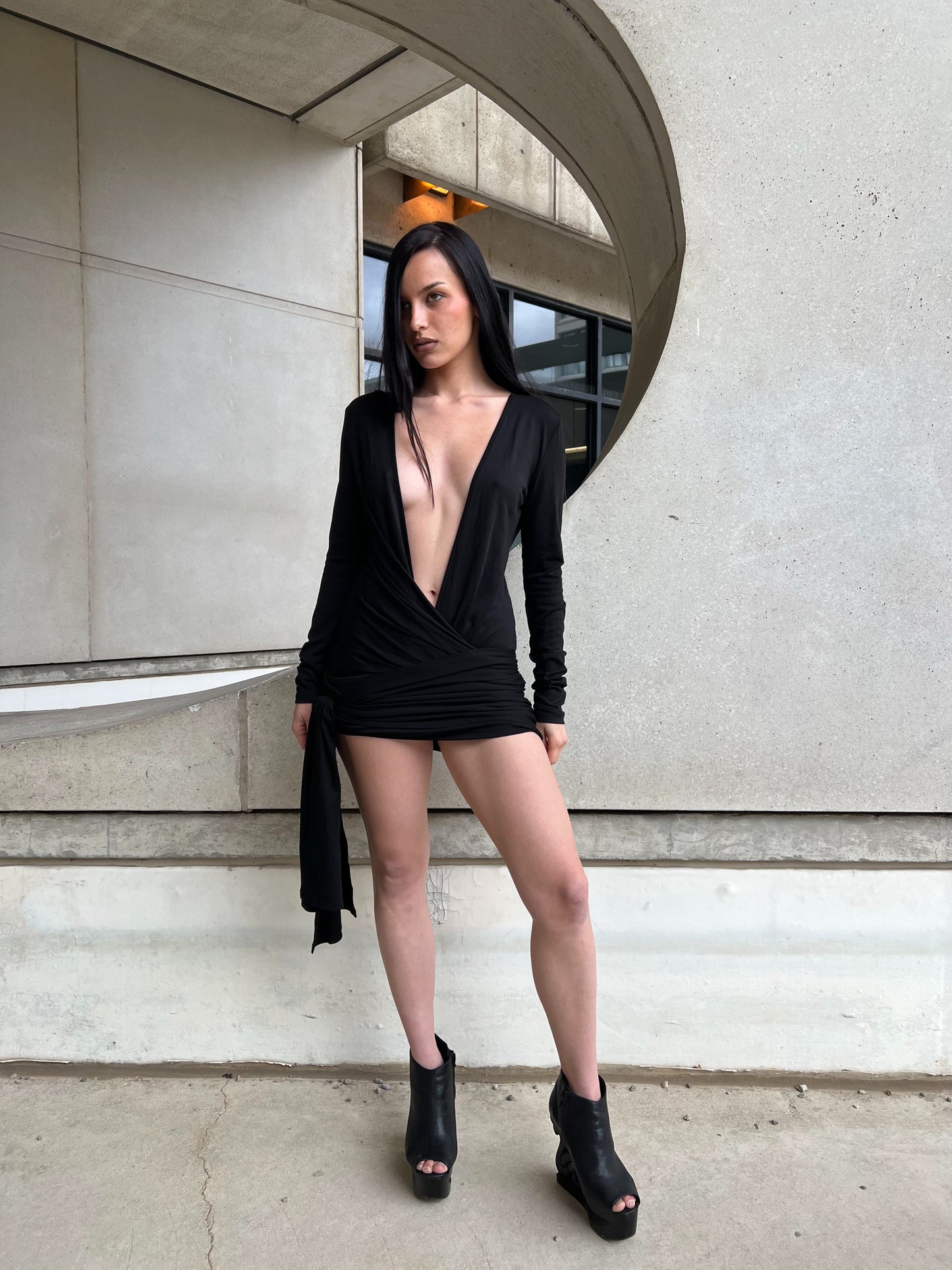 Psalm Dress - Black