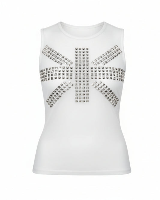 Union Jack Tank - White